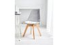 Picture of EFRON Dining Chair with White  Cushion (Clear) - 4 Chairs in 1 Carton