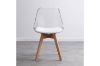 Picture of EFRON Dining Chair with White  Cushion (Clear) - 4 Chairs in 1 Carton