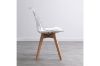 Picture of EFRON Dining Chair with White  Cushion (Clear) - 4 Chairs in 1 Carton