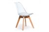 Picture of EFRON Dining Chair with White  Cushion (Clear) - 4 Chairs in 1 Carton