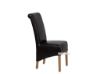 Picture of RIVERLAND Upholstery Dining Chair in Black (Solid Oak)