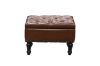 Picture of ROUX Faux Leather Storage Ottoman (Brown)