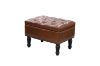 Picture of ROUX Faux Leather Storage Ottoman (Brown)