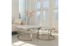 Picture of LUIS Marble Table Top Nesting Table (Silver/White)