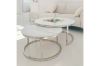 Picture of LUIS Marble Table Top Nesting Table (Silver/White)