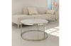 Picture of LUIS Marble Table Top Nesting Table (Silver/White)