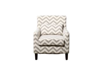 Picture of BOBBY Accent Chair With Pillow (Grey & White)