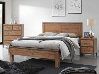 Picture of KANSAS Bed Frame (Acacia Wood) - Queen