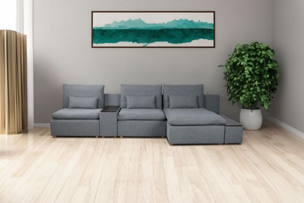 Picture of MEMPHIS Modular Feather Filled Sofa (Dark Grey)