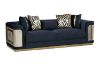 Picture of ANCONA 3/2/1 Seater Velvet Sofa (Black)