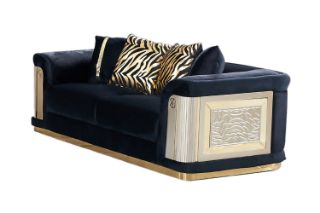 Picture of ANCONA Velvet Sofa (Black) - 2 Seater