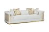 Picture of ANCONA 3/2/1 Seater Velvet Sofa (Beige)