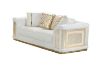 Picture of ANCONA 3/2/1 Seater Velvet Sofa (Beige)