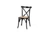 Picture of ALBION Solid Beech Cross Back Dining Chair with Rattan Seat (Black)