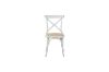 Picture of ALBION Solid Beech Cross Back Dining Chair with Rattan Seat (White)