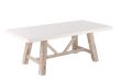 Picture of ANTON 1.8M/2.1M White Concrete on Solid Acacia Wood Dining Table