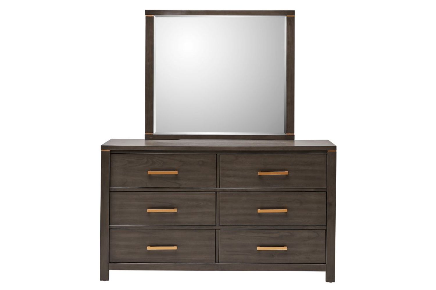 GLINDA 6Drawer Dresser with Mirror