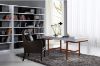 Picture of ARCTIC 165 High Gloss Solid Ash Wood Office Desk with 3 Drawers
