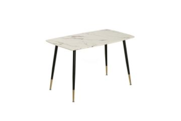 Picture of BIJOK 120/160  Dining Table (White Marble Look)