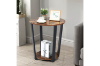 Picture of VINA Round End Table (Rustic Brown)