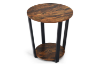 Picture of VINA Round End Table (Rustic Brown)