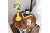 Picture of VINA Round End Table (Rustic Brown)