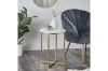 Picture of FIRA Round Marble Top End Table (White)