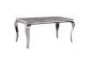 Picture of AITKEN 160 Marble Top Stainless Steel Dining Table (Grey)