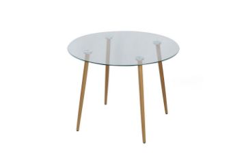 Picture of JAXSON Round 100 Glass Round Dining Table
