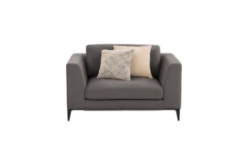 Picture of AMELIE Fabric 1 Seater Sofa/Armchair/Sofa Chair (Dark Grey)