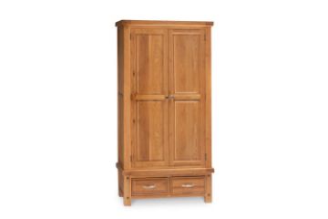 Picture of WESTMINSTER Solid Oak 2 Doors and 2 Drawers Wardrobe
