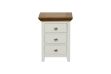 Picture of NOTTINGHAM 3-Drawer Solid Oak Bedside Table (White)