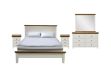 Picture of NOTTINGHAM Solid Oak Bed Frame (White) - 5PC Queen