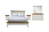 Picture of NOTTINGHAM 4PC/5PC/6PC Solid Oak Bedroom Combo Set in Queen/King/Super King Size (White)