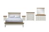 Picture of NOTTINGHAM 4PC/5PC/6PC Solid Oak Bedroom Combo Set in Queen/King/Super King Size (White)