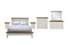 Picture of NOTTINGHAM Solid Oak Wood Bed Frame (White) - 6PC Super King