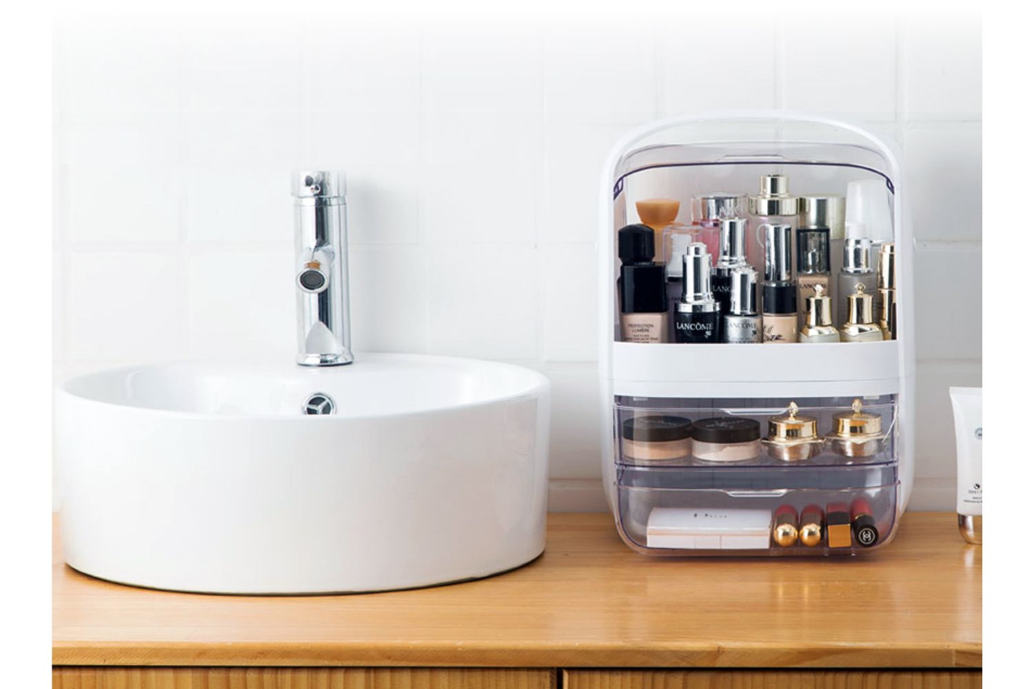 RADIANCE Cosmetic Large Extra Large Storage Box White radiance-cosmetic-large-extra-large-storage-box-white
