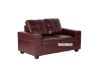 Picture of HONITON Sofa in Burgundy (Air Leather) - 2 Seater