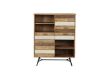 Picture of LEAMAN 125x100cm Solid Acacia Wood Display Cabinet