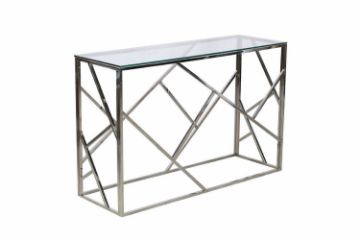Picture of LELLA Rectangle Clear Glass Console Table
