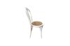 Picture of RAYMON Solid Beech Wood Dining Chair with Rattan Seat (White) 