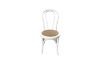 Picture of RAYMON Solid Beech Wood Dining Chair with Rattan Seat (White) 