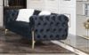 Picture of NORFOLK 3/2/1 Seater Button Tufted Velvet Sofa Range (Black)
