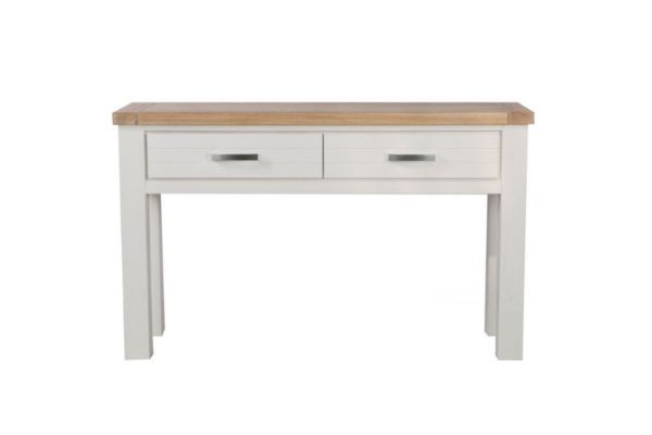 Picture of SICILY 2-Drawer Solid Wood with Ash Top Console Table