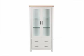 Picture of SICILY 190cmx100cm 2-Door 2-Drawer Large Display Cabinet Solid Wood Ash Top