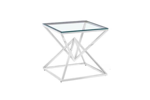 Picture of PYRAMID Stainless Steel Side Table (Silver)