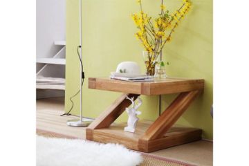 Picture of ZEST Z Shape Lamp Table (Solid Oak)