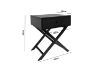 Picture of LINO 1-Drawer Bedside Table (Black)