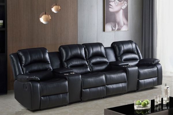 Danish Home Theatre Air Leather Sofa