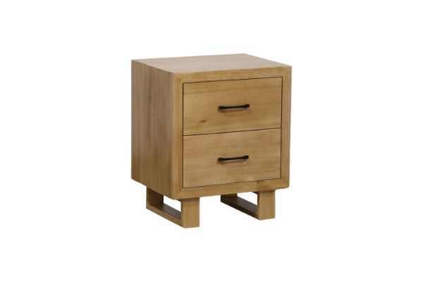 Picture of LYNWOOD 2-Drawer Solid Tasmanian Oak Bedside Table